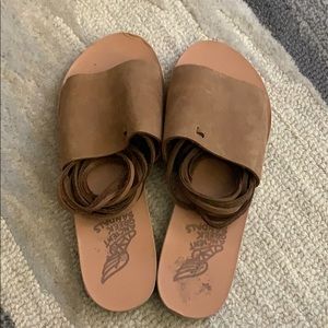 Ancient Greek Sandals Christina Cappuccino Sz 38